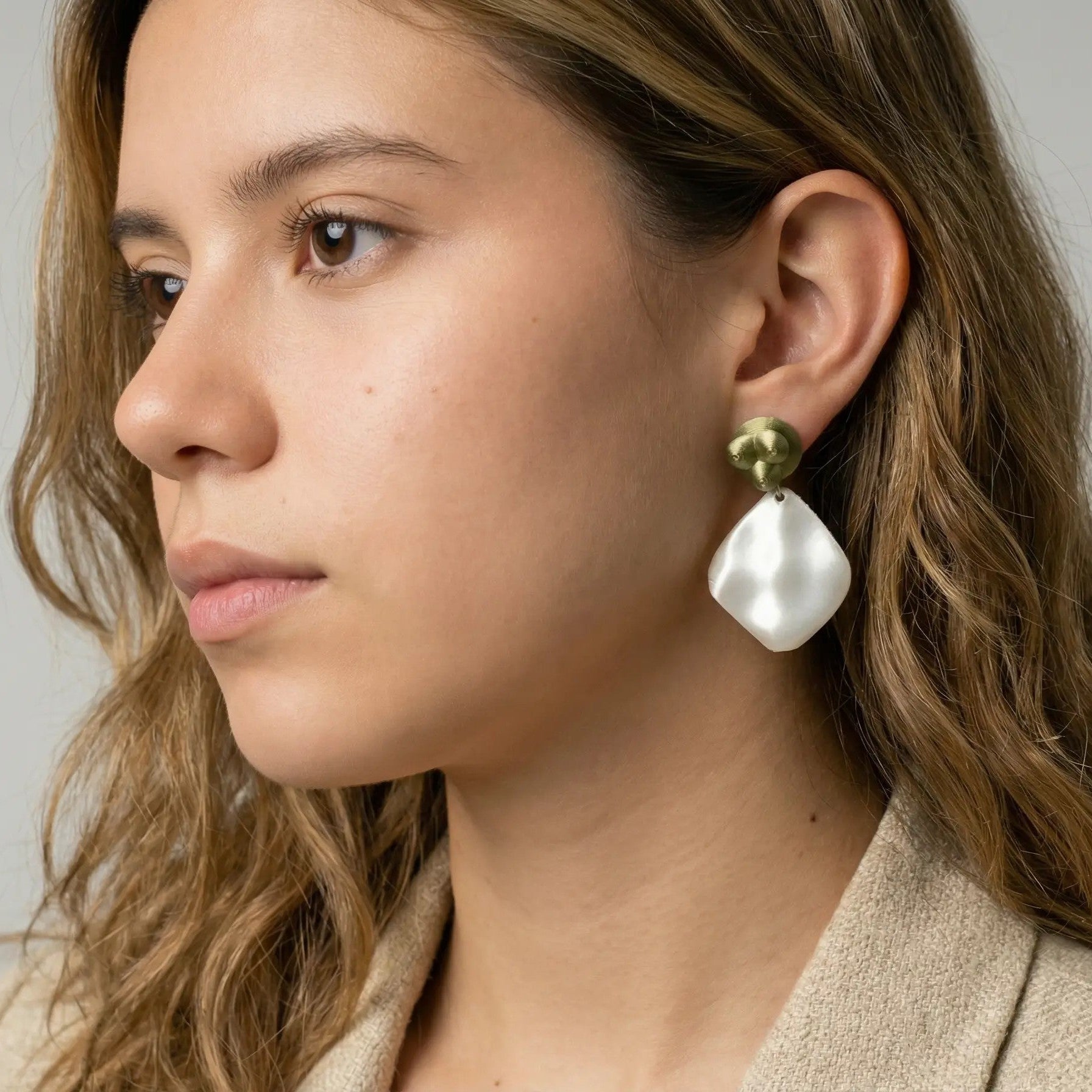 kerchief flowers earrings