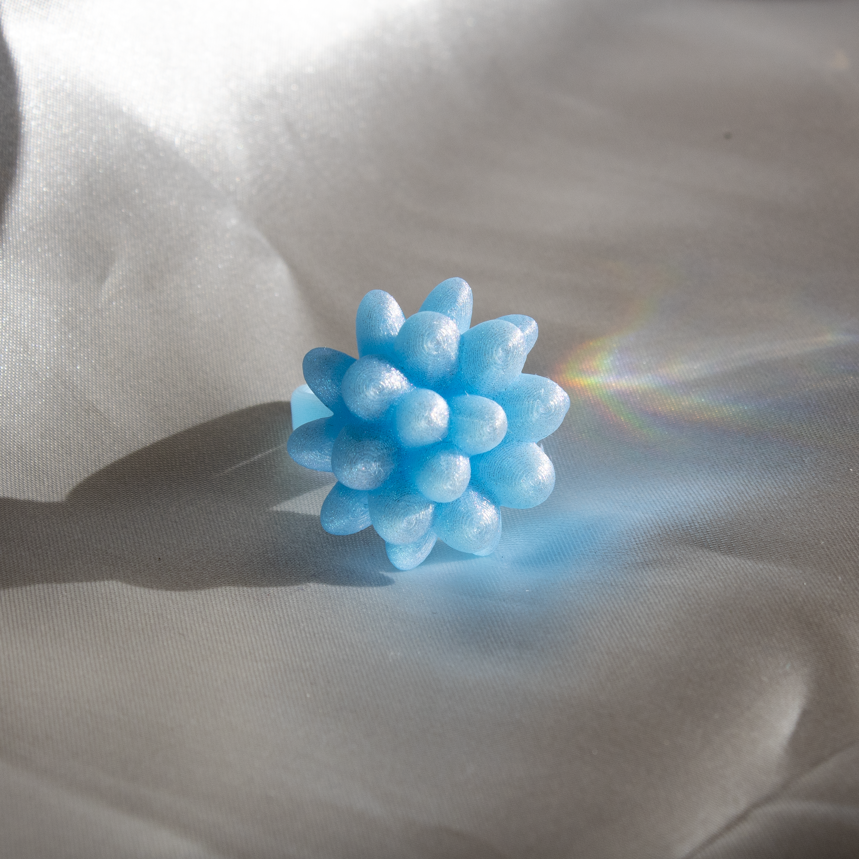 Blooming pine flower - light blue