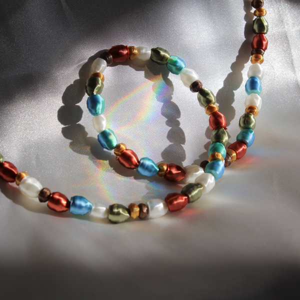 Long necklace soiree